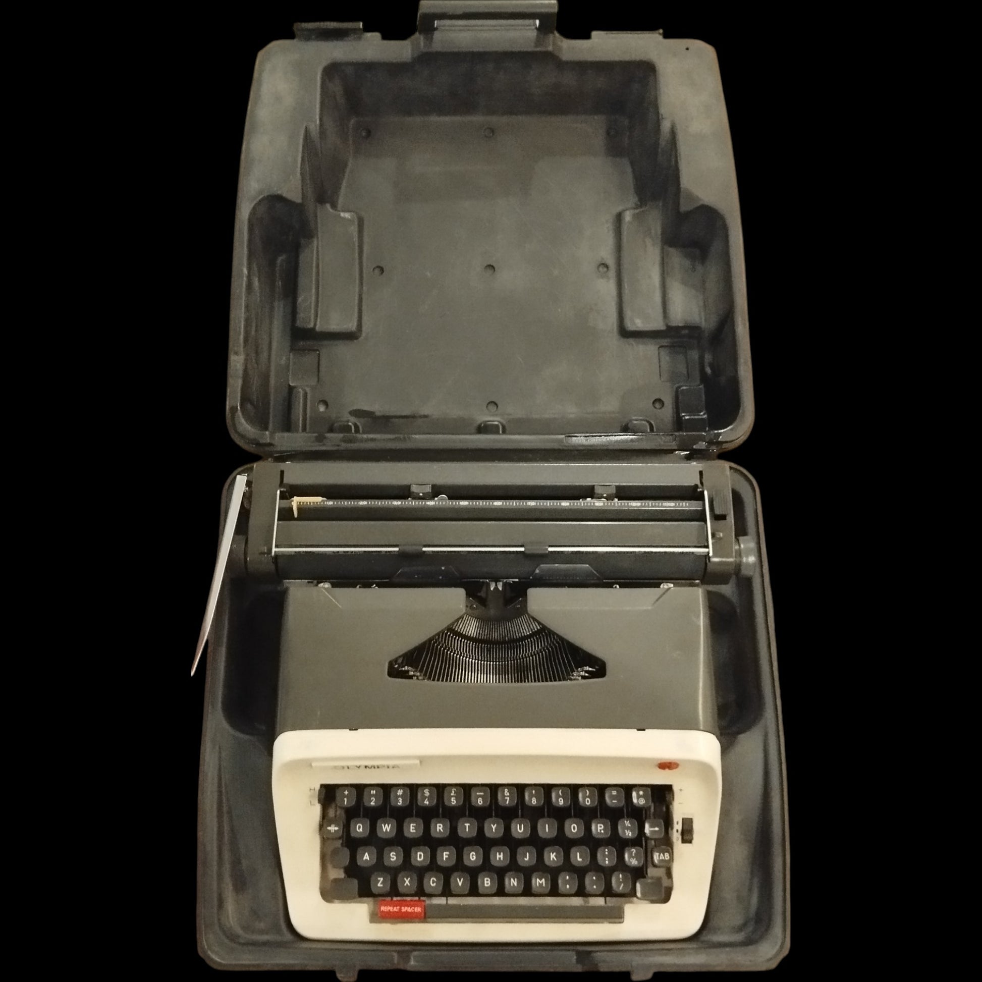 Image of Olympia - 12 inch Roller Landscape Mode - Typewriter. Available from universaltypewritercompany.in