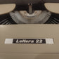 Image of Olivetti Lettera 22 Typewriter. Available from universaltypewritercompany.in