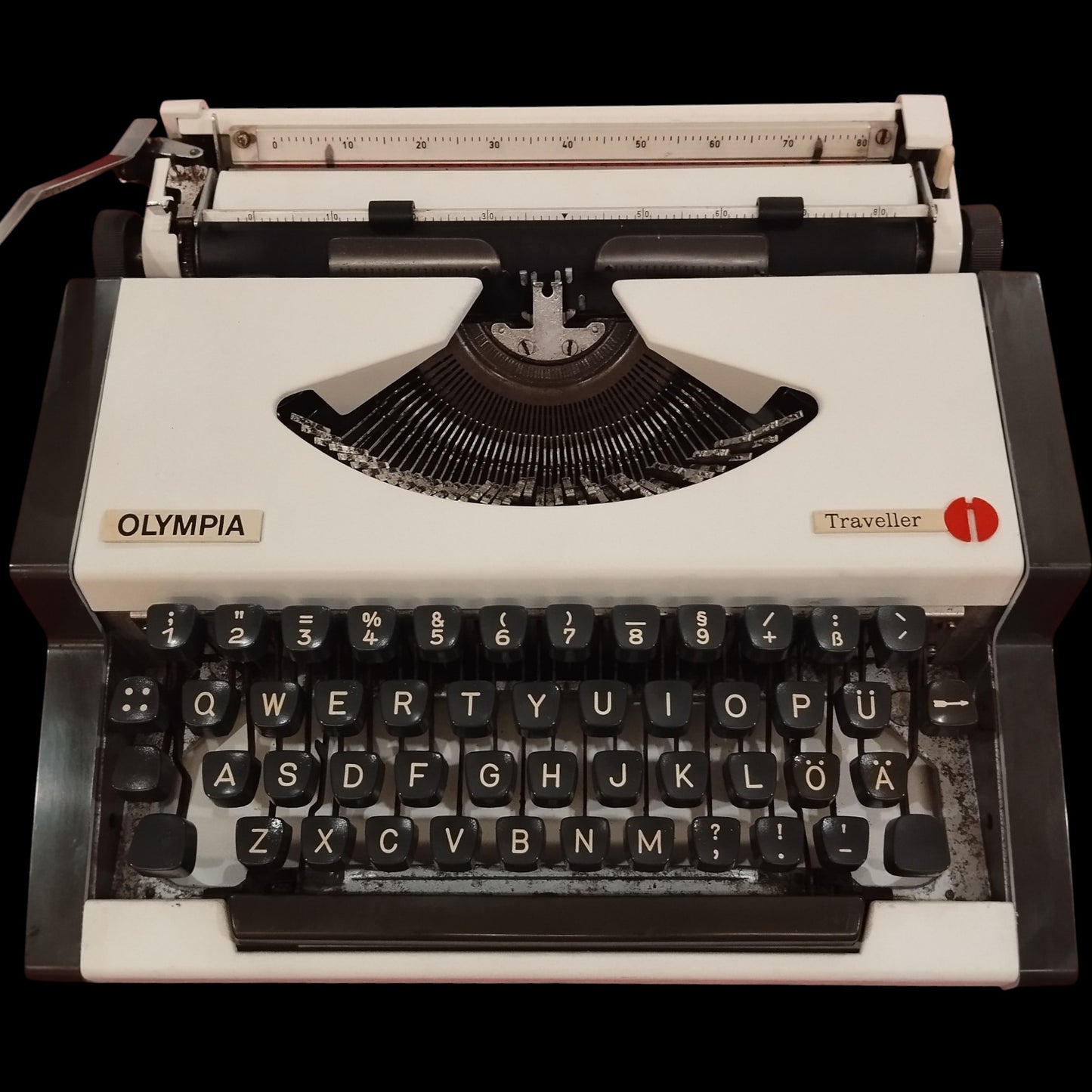 Image of Olympia Traveller Typewriter. Available from universaltypewritercompany.in