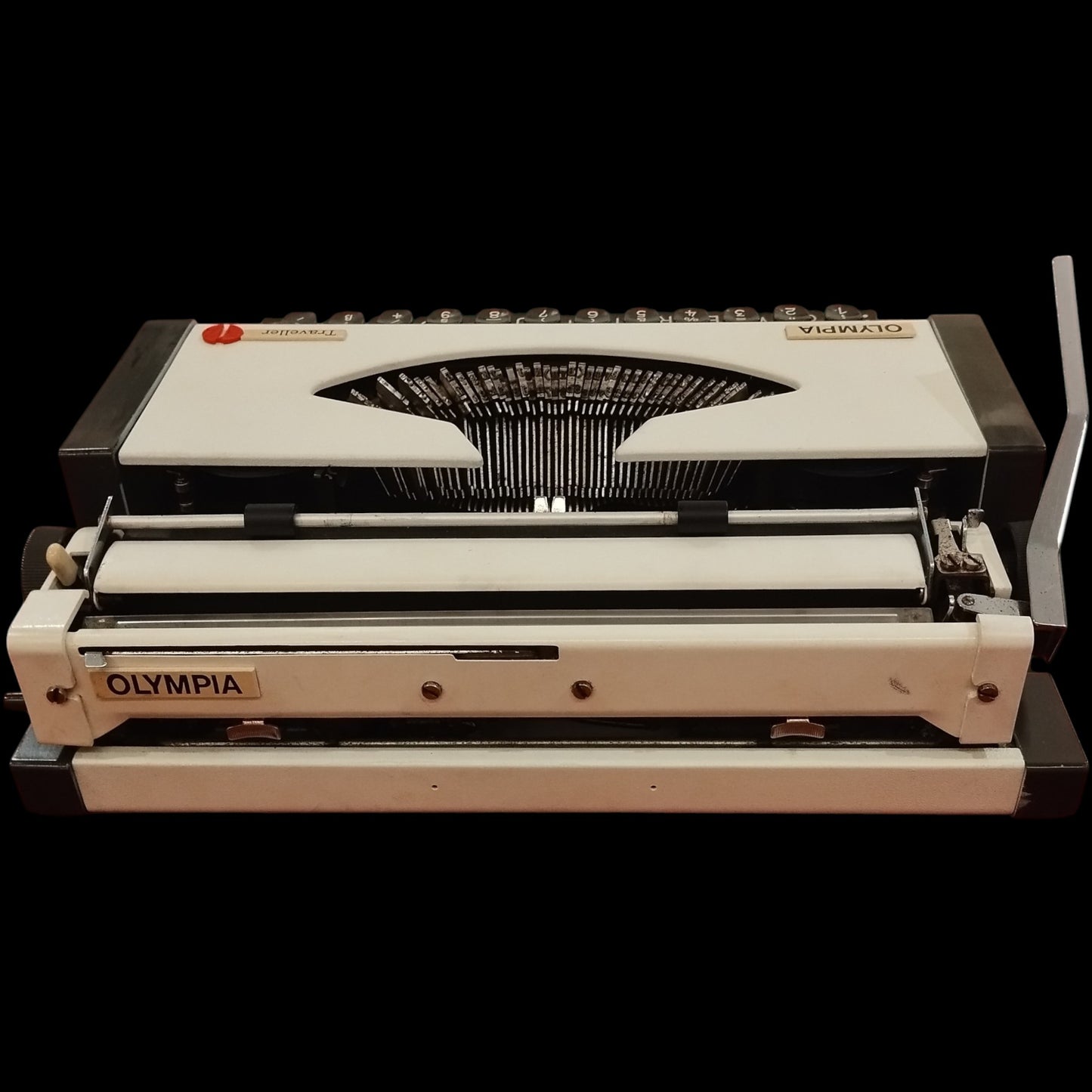 Image of Olympia Traveller Typewriter. Available from universaltypewritercompany.in