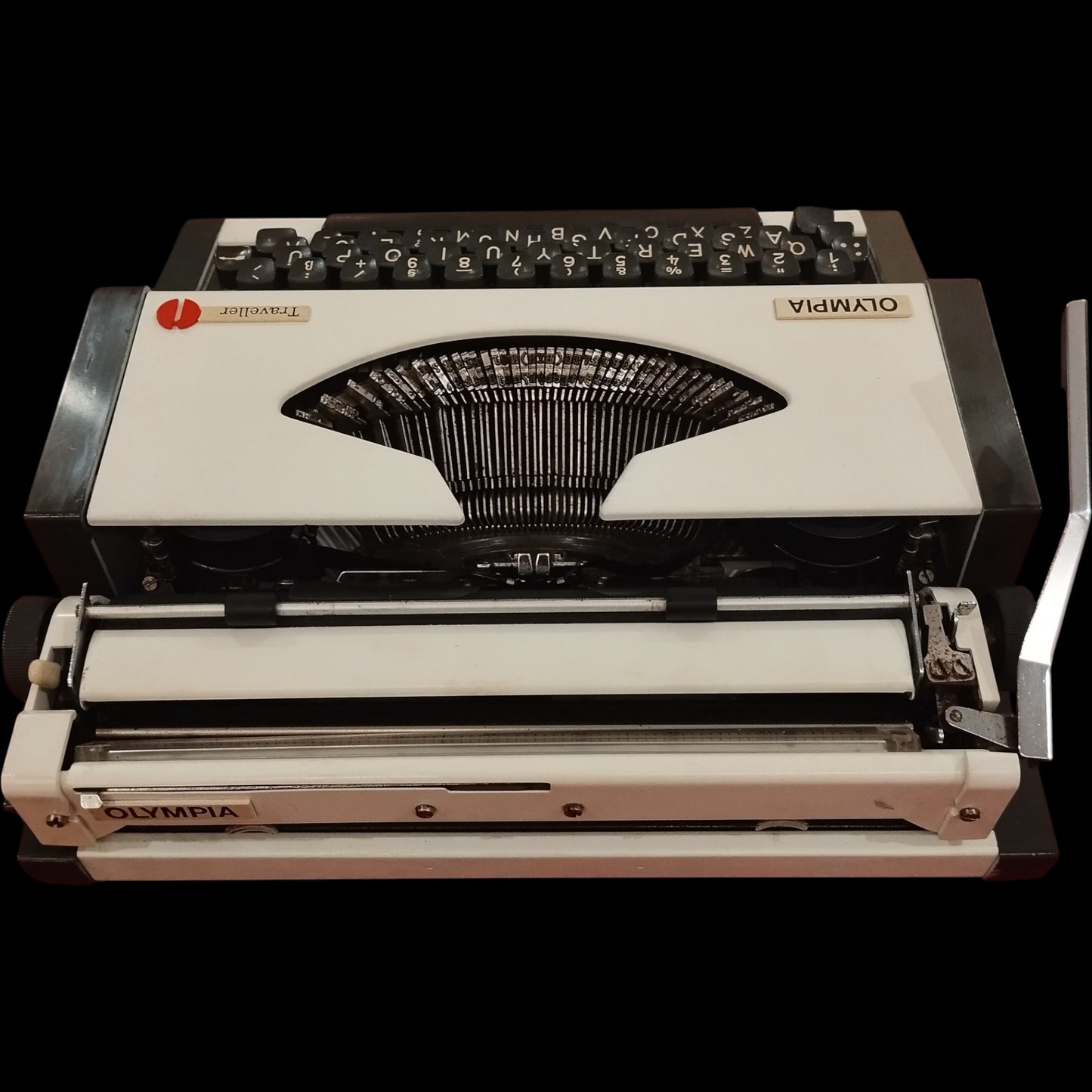 Image of Olympia Traveller Typewriter. Available from universaltypewritercompany.in