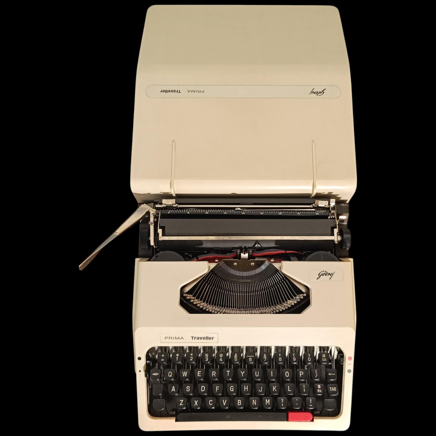 Image of Godrej Prima Traveller Typewriter.
Available from universaltypewritercompany.in
