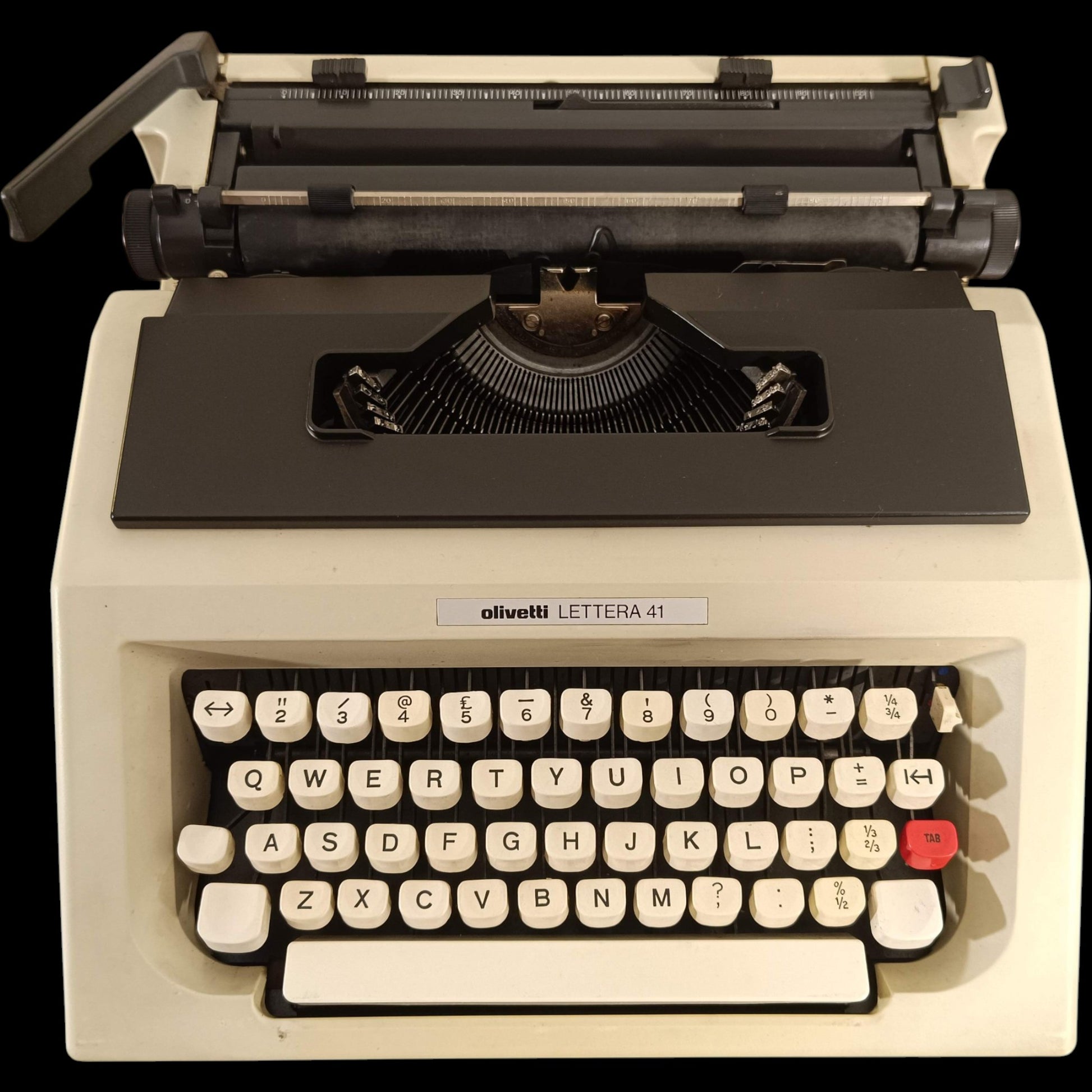 Image of Olivetti Lettera 41 Typewriter.
Available from universaltypewritercompany.in