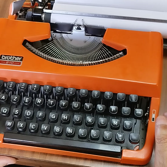 Video of Brother 810 AZERTY Keyboard Typewriter. Available from universaltypewritercompany.in