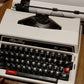 Video of AlpaWay abc 4100 Typewriter. Extremely Rare Typewriter. Available from Universal Typewriter Company.