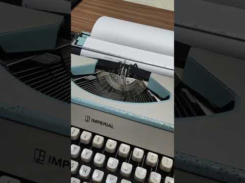 Typing Demonstration Video of Imperial 230 Typewriter from universaltypewritercompany.in