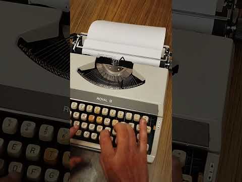 Typing Demonstration Video of Royal 200 Typewriter from universaltypewritercompany.in