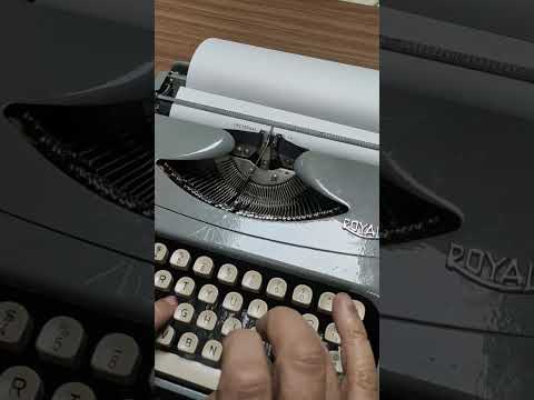 Typing Demonstration Video of ROYAL Royalite Model Typewriter. Available from universaltypewritercompany.in