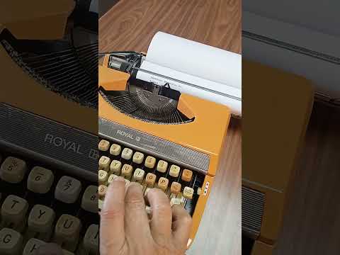 Typing Demonstration Video of Royal Mercury Typewriter. Available from universaltypewritercompany.in