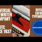 Typing Demonstration Video of Royal Safari Typewriter.
Available from universaltypewritercompany.in