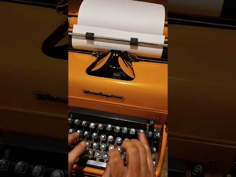 Typing Demonstration Video of Remington Desktop Typewriter. Available from universaltypewritercompany.in