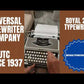Typing Demonstration Video of Royal 204 Typewriter. Available from universaltypewritercompany.in