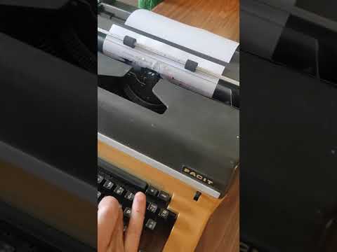 Typing Demonstration Video of Facit 1740 Typewriter. Available from universaltypewritercompany.in