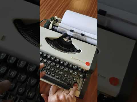 Typing Demonstration Video of Olympia Traveller De Luxe Typewriter. Available from universaltypewritercompany.in