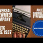 Typing Demonstration Video of Adler Gabriele 35 Typewriter. Available from universaltypewritercompany.in
