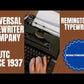 Typing Demonstration Video of Remington 20 Typewriter. Available from universaltypewritercompany.in