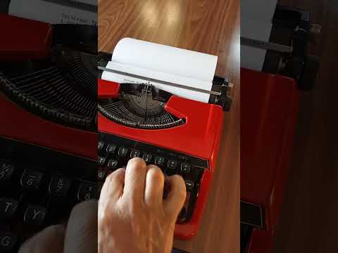 Typing Demonstration Video of Brother Deluxe 220 Typewriter. Available from universaltypewritercompany.in