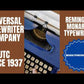 Typing Demonstration Video of Remington Monarch Typewriter. Available from universaltypewritercompany.in