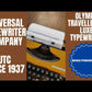 Typing Demonstration Video of Olympia Traveller De Luxe Typewriter. Available from universaltypewritercompany.in