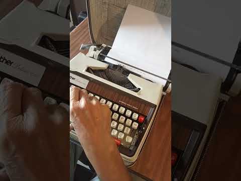 Typing Demonstration Video of Brother Deluxe 1350 Typewriter. Available from universaltypewritercompany.in