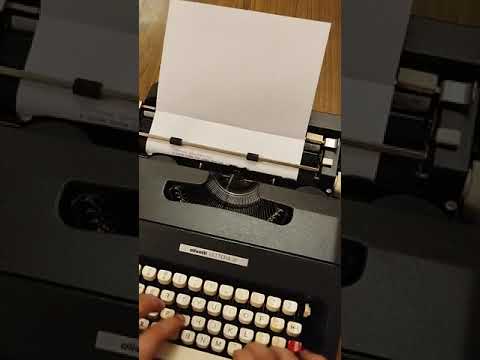 Typing Demonstration Video of Olivetti Lettera 37 Typewriter. Available from universaltypewritercompany.in