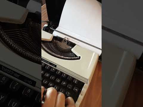 Typing Demonstration Video of Brother 210 Typewriter. Available from universaltypewritercompany.in