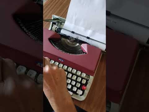 Typing Demonstration Video of ALL 3000 Typewriter. Available from universaltypewritercompany.in