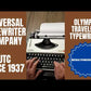 Typing Demonstration Video of Olympia Traveller Typewriter. Available from universaltypewritercompany.in