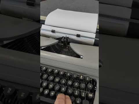 Typing Demonstration #Video of Russian Brand Portable Typewriter. Available from universaltypewritercompany.in