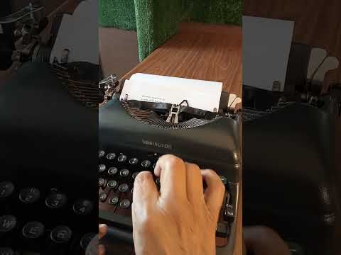 Typing Demonstration Video of Remington 5 Model Typewriter. Available from universaltypewritercompany.in