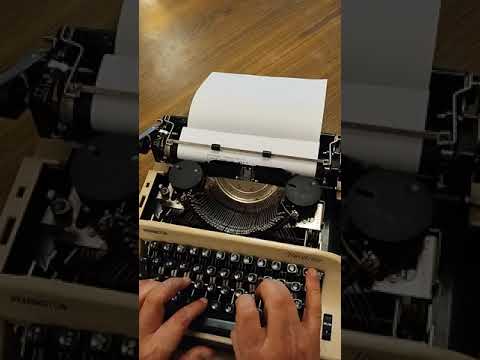 Typing Demonstration Video of Remington Travelriter Typewriter. Available from universaltypewritercompany.in