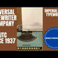 Typing Demonstration Video of Imperial 200 Typewriter.
Available from universaltypewritercompany.in