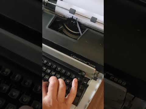 Typing Demonstration Video of Remington 2000 Typewriter. Available from universaltypewritercompany.in