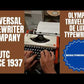 Typing Demonstration Video of Olympia Traveller De Luxe Typewriter. Available from universaltypewritercompany.in