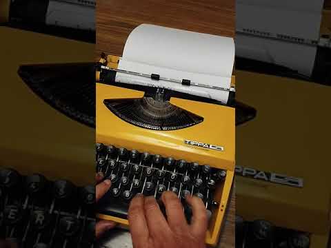 Typing Demonstration Video of Adler Tippa S Typewriter. Available from universaltypewritercompany.in