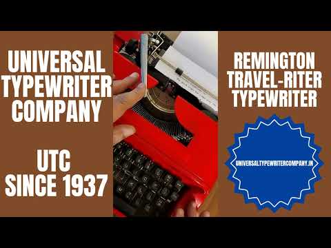 Typing Demonstration Video of Remington Travel-Riter Typewriter. Available from universaltypewritercompany.in