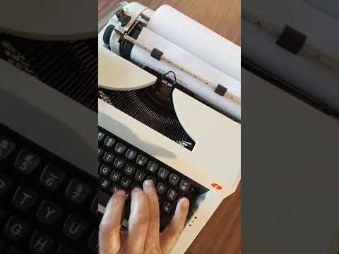 Typing Demonstration Video of Olympia Monica Typewriter. Available from universaltypewritercompany.in