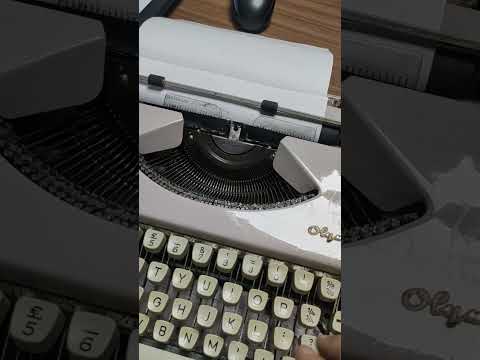 Typing Demonstration Video of Olympia SF Model Typewriter. Available from universaltypewritercompany.in