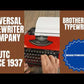 Typing Demonstration Video of Brother 250 Typewriter. Available from universaltypewritercompany.in