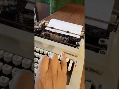 Typing Demonstration Video of Privileg 350 Typewriter. Available from universaltypewritercompany.in