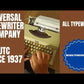 Typing Demonstration Video of All Typewriter.
Available from universaltypewritercompany.in