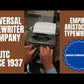 Typing Demonstration Video of Empire Aristocrat Typewriter. Available from universaltypewritercompany.in