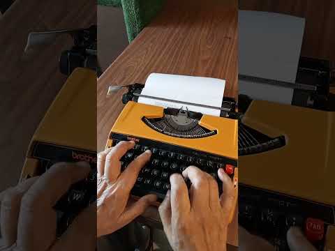 Typing Demonstration Video of Brother Deluxe 250TR Typewriter. Available from universaltypewritercompany.in