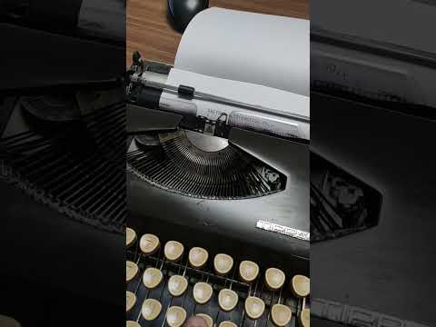 Typing Demonstration Video of Adler Tippa S Typewriter. Available from universaltypewritercompany.in