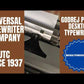 Typing Demonstration Video of Godrej Prima English Keyboard Typewriter. Available from universaltypewritercompany.in