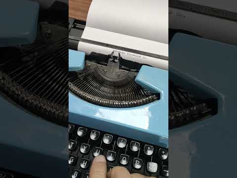 Typing Demonstration Video of Brother 200 Model Typewriter. Available from universaltypewritercompany.in