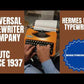 Typing Demonstration Video of Hermes Baby Typewriter. Available from universaltypewritercompany.in