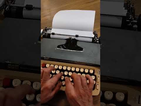 Typing Demonstration Video of SCM Smith Corona Galaxie II Typewriter. Available from universaltypewritercompany.in