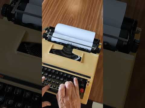 Typing Demonstration Video of Brother Deluxe 550TR Typewriter. Available from universaltypewritercompany.in