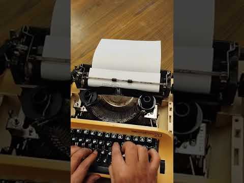 Typing Demonstration Video of Remington 20 Typewriter from universaltypewritercompany.in